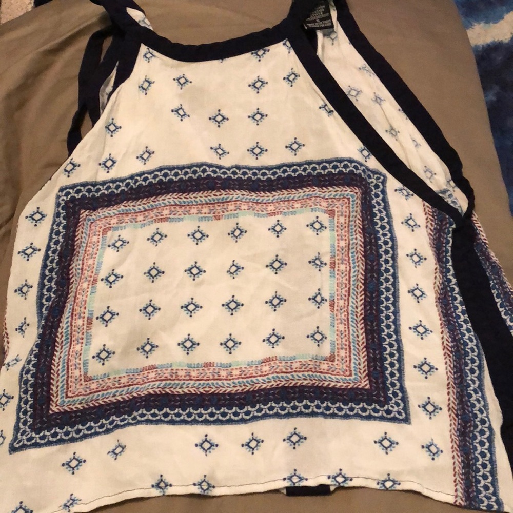 White halter top